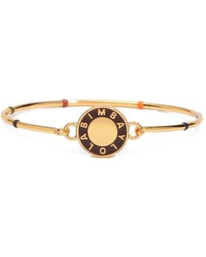 Bimba Y Lola Pulsera Rígida Con Logo Esmaltado Y Motivo De Lunares - Metálico