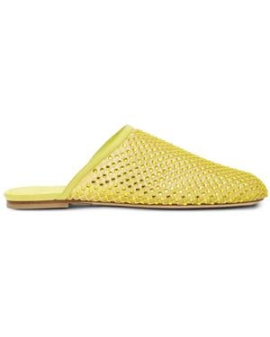 Stuart Weitzman Bareitall Mules - Yellow