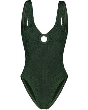 Paramidonna Bañador Romana Con Detalle De Anilla - Verde