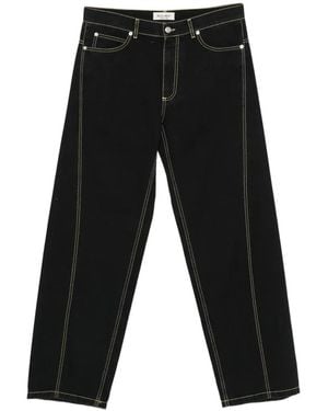 ROLD SKOV Jean Twist À Coutures Contrastantes - Black