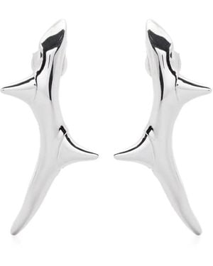 Shaun Leane Rose Thorn Climber Earrings - Metallic