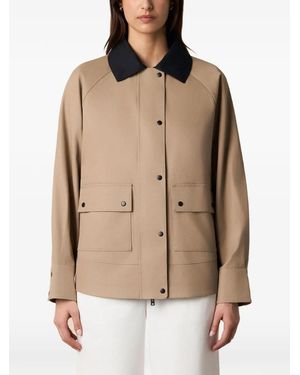Brooks Brothers Contrast-Collar Jacket - Natural