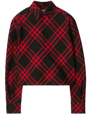 Burberry チェック シャツ - レッド