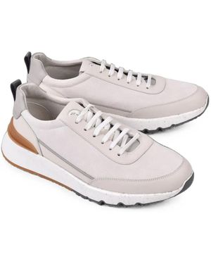 Brunello Cucinelli Low-Top Leather Trainers - White