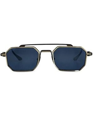 Chrome Hearts Rump Geometric-Frame Sunglasses - Blue