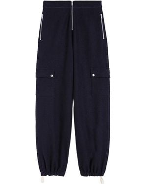 Jil Sander Felted Pants - Blue
