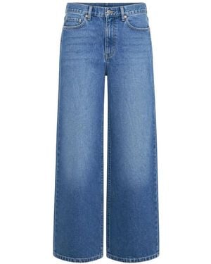 Sisley Logo-Patch Jeans - Blue