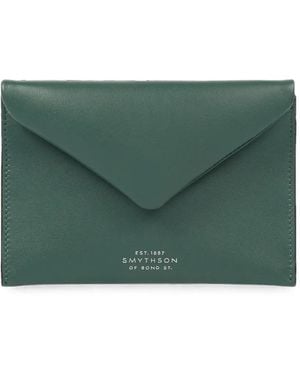 Smythson Milton Envelope Pouch - Green