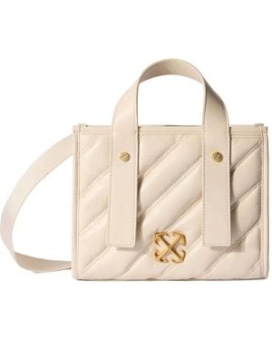 Off-White c/o Virgil Abloh Quilted Leather Tote Bag - Natural