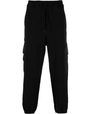 Comme des Garçons Multiple-Pockets Cotton Track-Pant - Black
