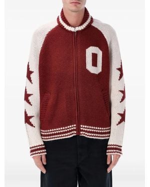 Obey Cárdigan con cremallera - Rojo