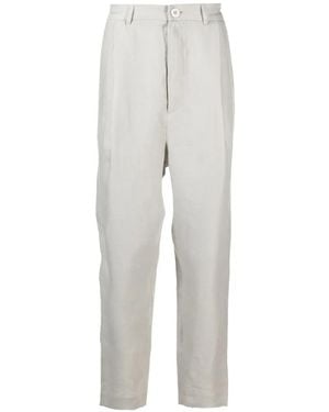 Tessitura Darted Tapered-Cut Trousers - Grey