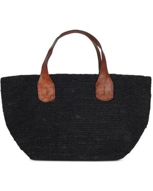 IBELIV Tokyo Ii Leather-Trim Tote Bag - Black