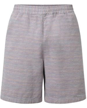 Carhartt Gestreifte Gellar Shorts - Grau