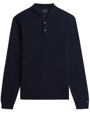 Tommy Hilfiger Polo A Maniche Lunghe - Blu