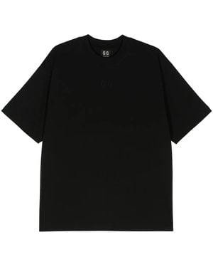 44 Label Group Classic Logo-Embroidered Cotton T-Shirt - Black