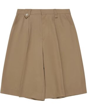 Simone Rocha Embellished Pleated Shorts - Natural