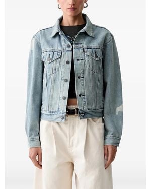 Levi's Graphic-Patch Denim Jacket - Blue