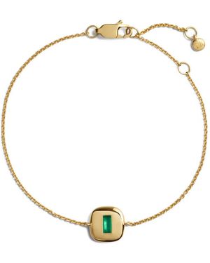 Monica Vinader Gemdrop Onyx Bracelet - Metallic