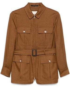 Montecore Multi-Pockets Military Jacket - Brown