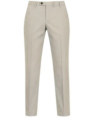 Michael Coal Pressed-Crease Trousers - Grey