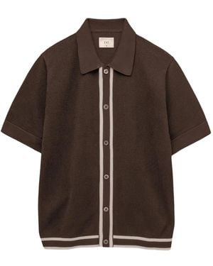 CHE Jorge Poloshirt Met Gestreepte Afwerking - Bruin