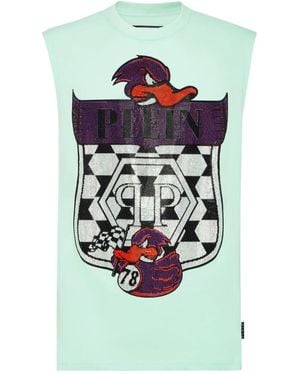 Philipp Plein Logo-Print Tank Top - White