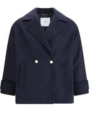 Cruna Lora Double-Breasted Jacket - Blue