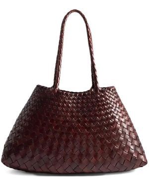Dragon Diffusion Big Santa Croce Woven Tote Bag - Brown