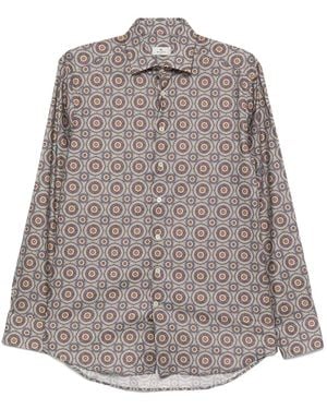 Etro Patterned Long-Sleeve Shirt - Grey