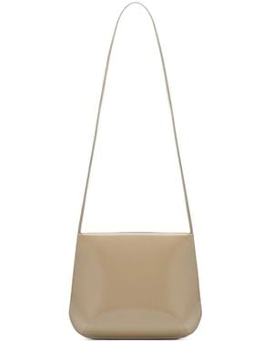 Faune Loge Glossy Shoulder Bag - White