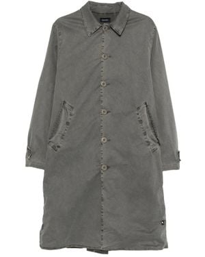 KEELING Buttoned Single-Breasted Coat - Gray