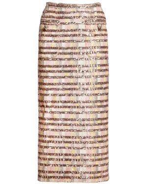 Elie Saab Sequin-Embellished Midi Skirt - White