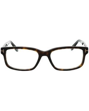 Tom Ford Square Full-Rim Glasses - Brown