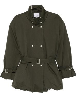 LA PISCINE Belted Double-Breasted Jacket - Multicolour