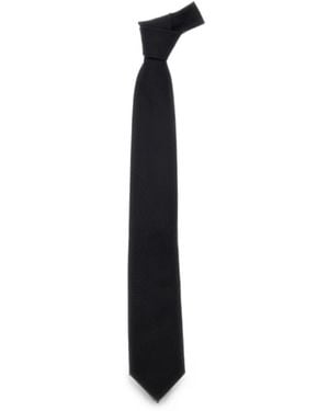 Tom Ford Houndstooth Silk Tie - Blue