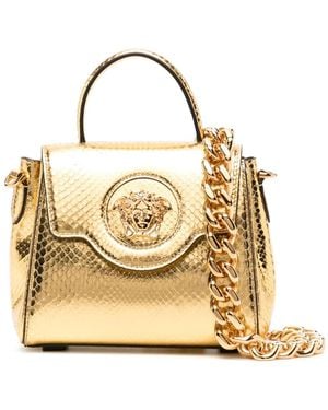 Versace La Medusa Tas Met Handgreep - Metallic