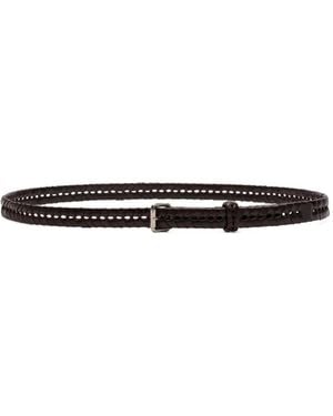 Lemaire Braided Belt - White
