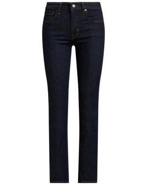 Ralph Lauren High-Rise Slim-Straight Jeans - Blue