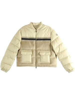 Moncler Achillee Padded Jacket - Natural
