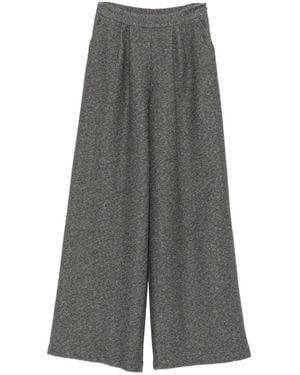 Bye Pantaloni Sartoriali A Gamba Ampia - Grigio