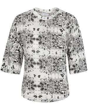 IRO Walia Patterned T-Shirt - White