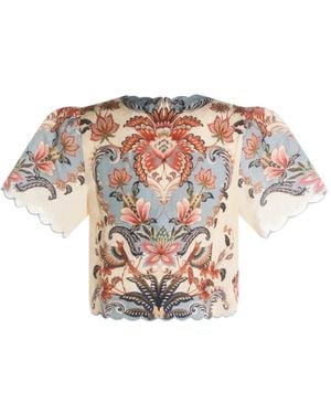 FARM Rio Blouse À Fleurs - White