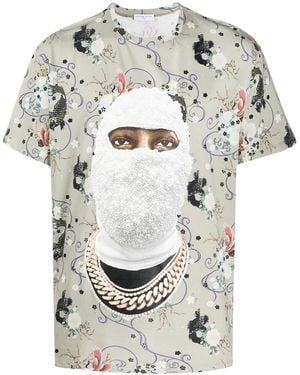 ih nom uh nit Face Print T-Shirt - Multicolour