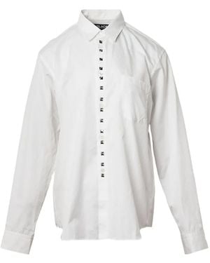 COMME DES GARÇON BLACK Hemd mit Nieten - Weiß