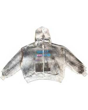 Astrum Sudadera Tfu Con Capucha Y Efecto Envejecido - Metálico