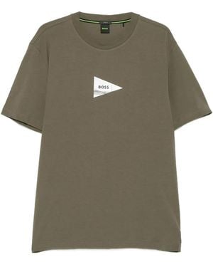 BOSS Graphic-Print T-Shirt - Green