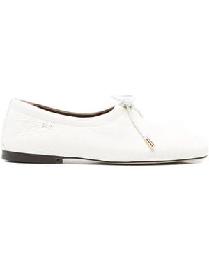 Wales Bonner Textured Tie Slippers - White