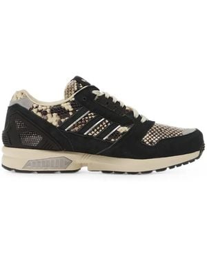 adidas Zx 8000 Snakeskin-Effect Trainers - Black