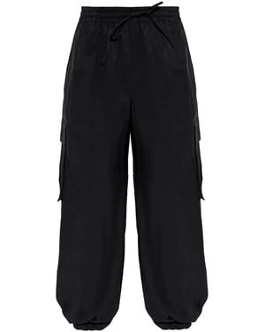 Y-3 Elasticated-Wais Cargo Pants - Blue